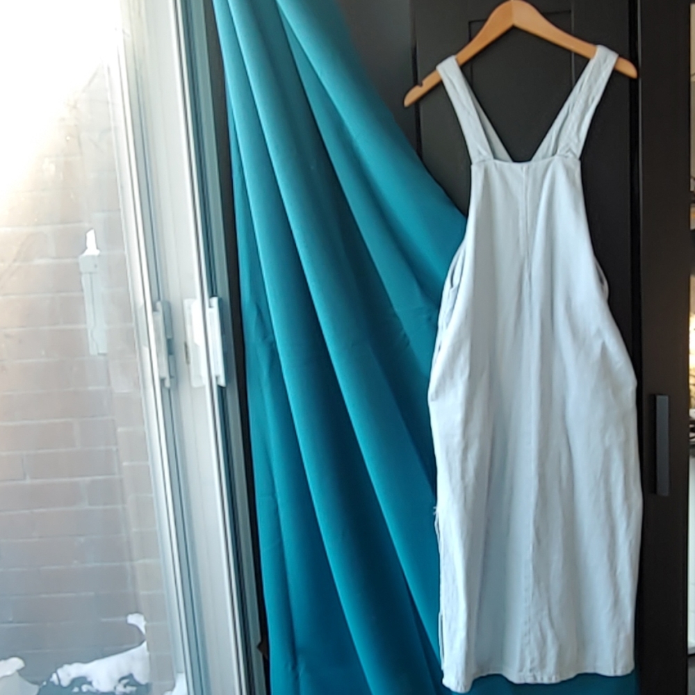 sold Zara TRF Denim Suspender Dress